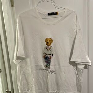 Polo Ralph Lauren White Bear Graphic T-Shirt